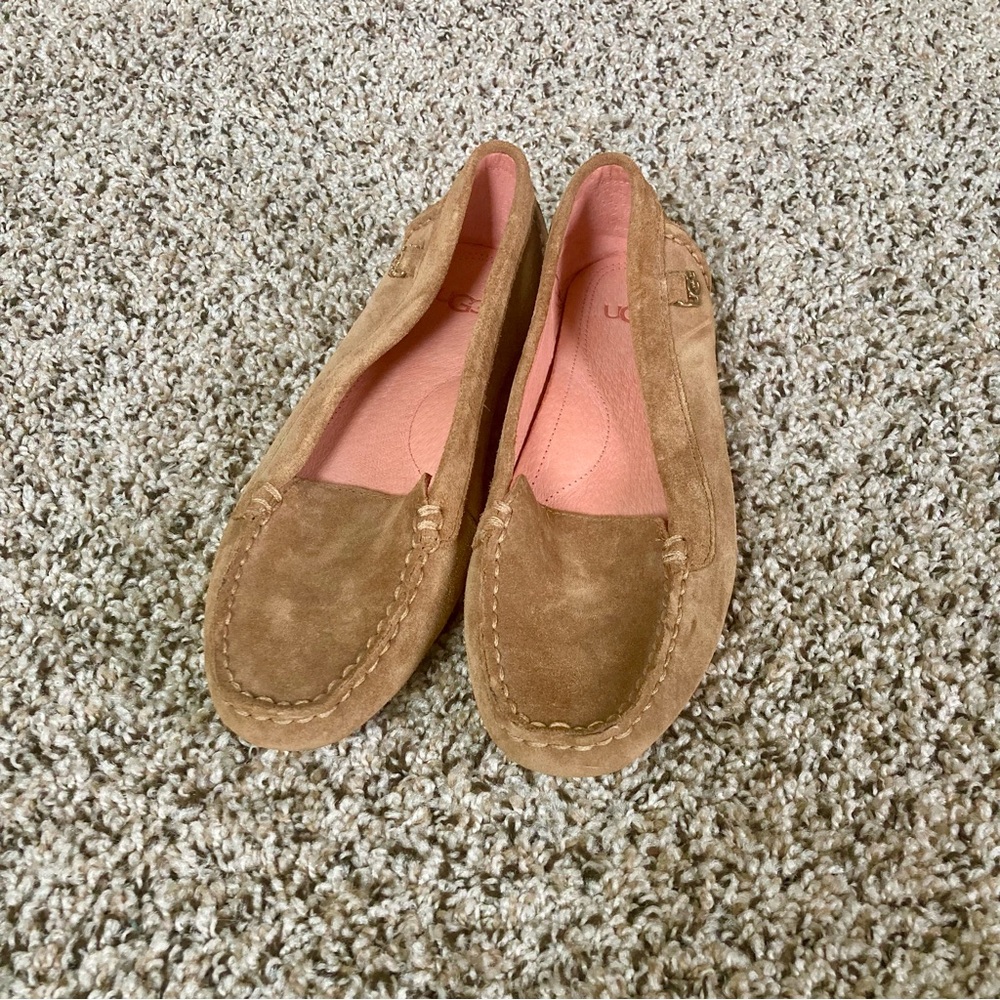 UGG Tan Suede Loafers